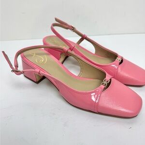 Sam Edelman Pink Tara 2 Slingback Block Heels Size 7